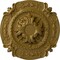 Ekena Millwork Southampton Ceiling Medallion (Fits Canopies up to 2 3/4"), Hand-Painted Gold, 16 3/8"OD x 1 3/4"P CM17SOGLS - alternate 1